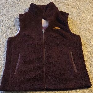 Sage Collective Women's Cozy Brown Fleece Vest
